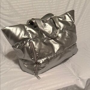 Silver Tote Bag